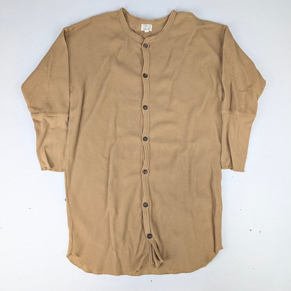 The Simple Folk Girls 7-8 Camel Brown Waffle Tunic Dress